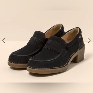 Not for sale El Naturalista Ticino Mary Jane shoe in black silk suede